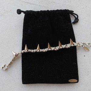 JOOMI LIM BRACELET, rhodium w/ swarovski crystal